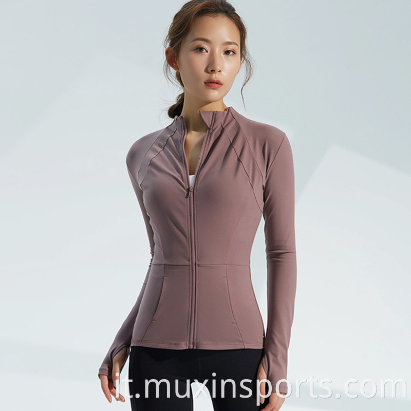 Stand Neck Women Jacket